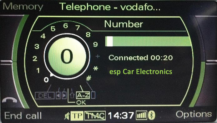 ESP Professionals In Car Electronics - Audi 2G MMI Bluetooth Telephone